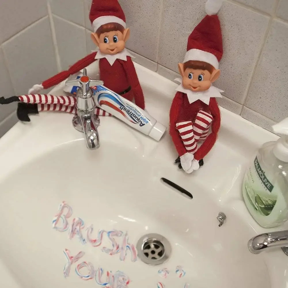 42cm Christmas Elf/Elves. Little Elf Shelf Sitters with Velcro hands.