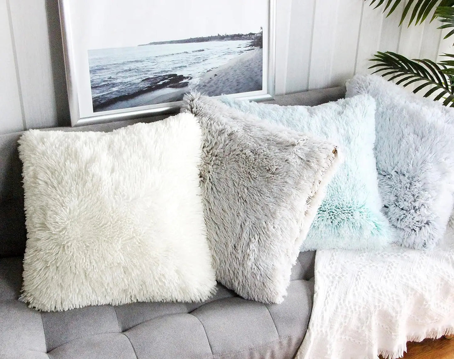 Luxury Faux Fur Pillow Cover - Super Soft.