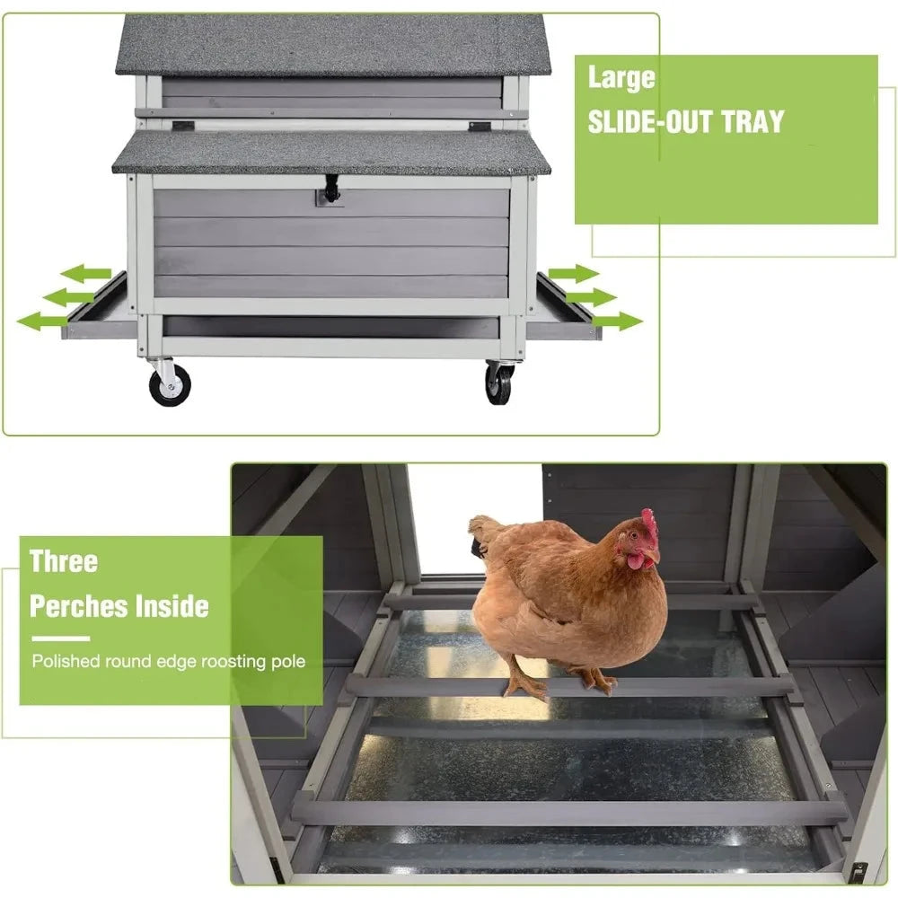 Moveable Luxury Chicken Coop